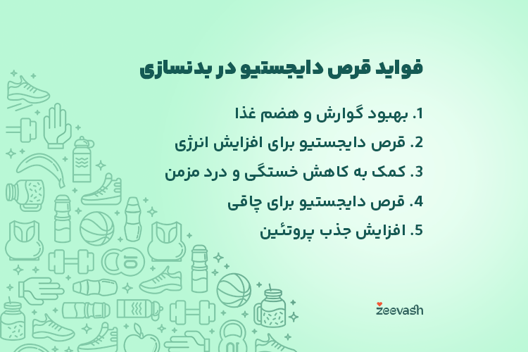 فواید قرص دایجستیو در بدنسازی